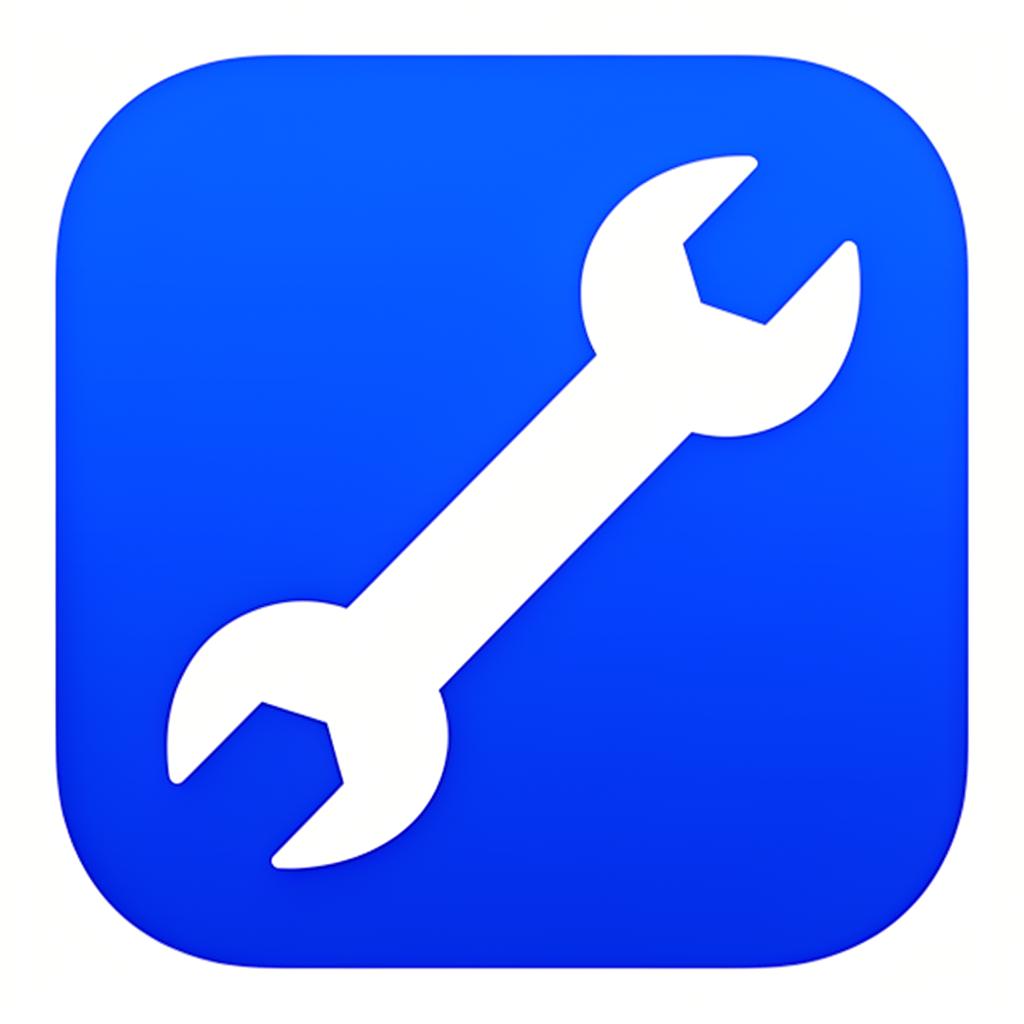 10mil logo — blue app icon with a white spanner